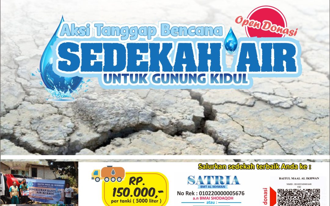 Baitul Maal Al Ikhwan salurkan 125 tangki air bersih