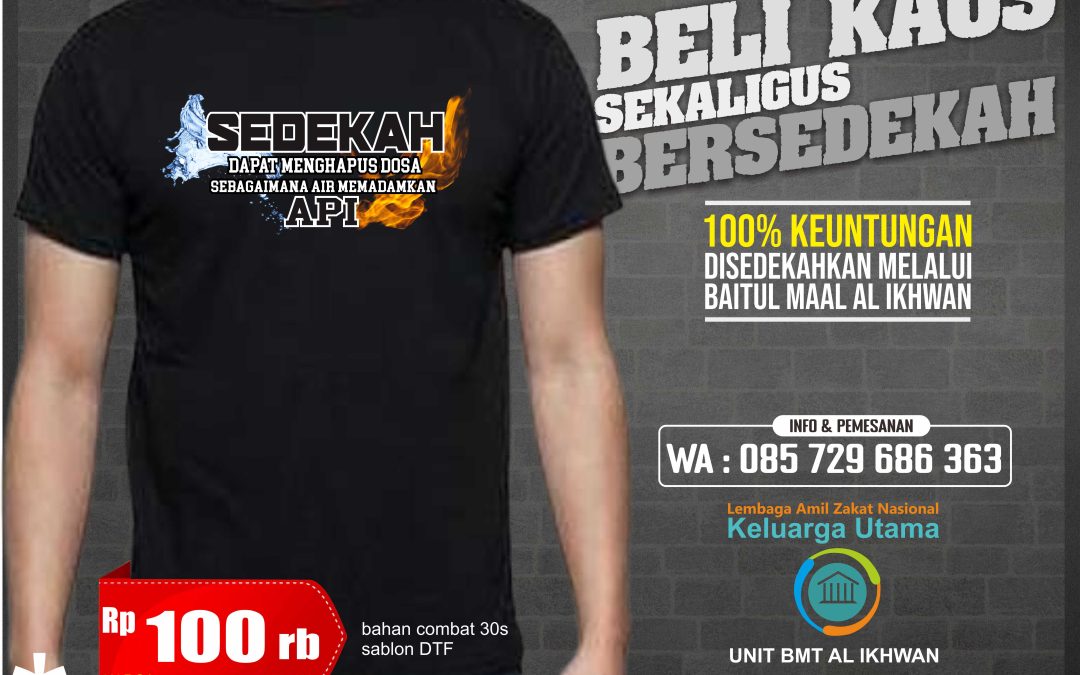 Beli Kaos Sekaligus Bersedekah